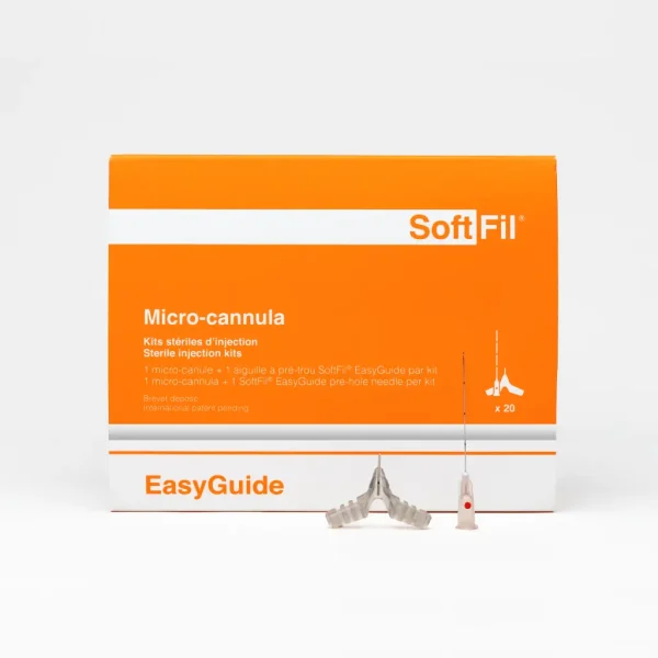 Microcanula 27G x 40mm cu ac preinjectare. SoftFil EasyGuide